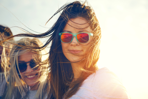 Young Women Wearing Sunglasses