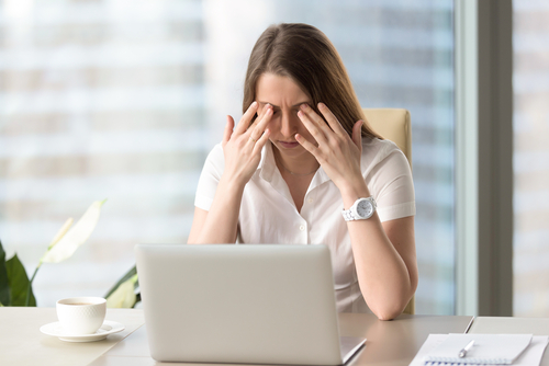 Woman Dealing with Dry Eyes