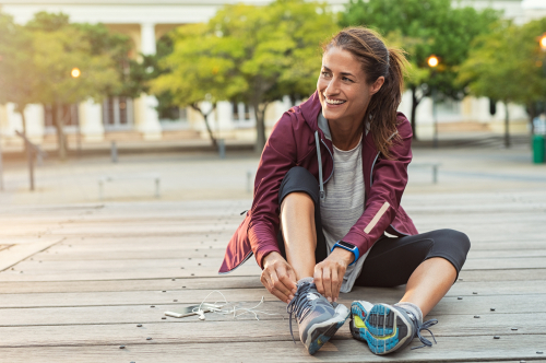 Woman excercising after LASIK